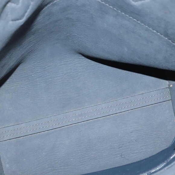 FENDI All In Shopping Tote Bag Leather Navy Auth 141928 - Picture 11 of 16